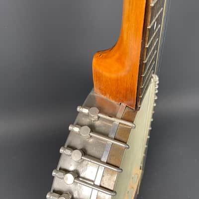 Vintage Open-Back 5-String Banjo c. 1920s-1940s Unbranded w/ Star Inlay & Gig Bag image 8
