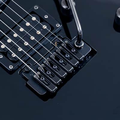 1980s ESP Custom Shop Mirage SSH Superstrat Black w/ Case image 8