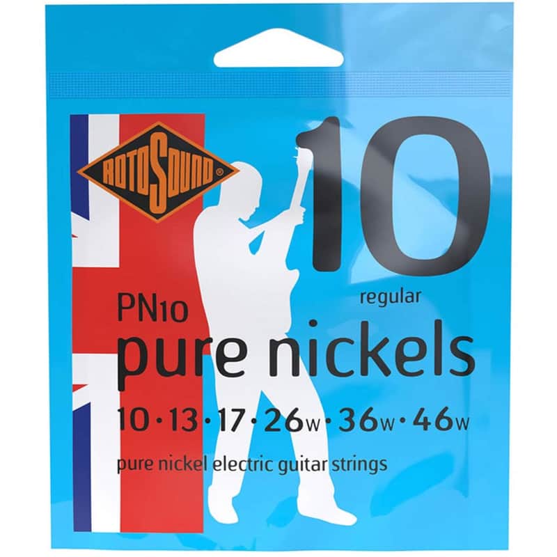 Rotosound Pure Nickel Electric Guitar Strings Set 10-46 PN10 image 1