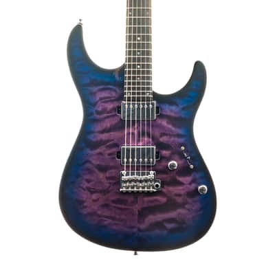 Mayones Aquila Elite S 6 Transparent Dirty Purple Blue Burst (483) image 4