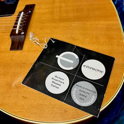 Epiphone FT79N Texan Natural USA – Rare 1962 - Natural image 10