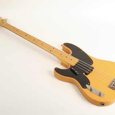 Nash Bass PB-52 Butterscotch Blonde Lollar Pickup Left Handed GRT-610 image 11