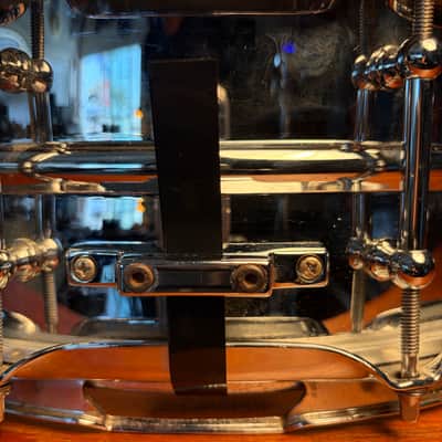 Ludwig LU6514SL Supralite 6.5x14" 10-Lug Steel Snare Drum with P88I Strainer 2021 - Present - Polished Steel image 5