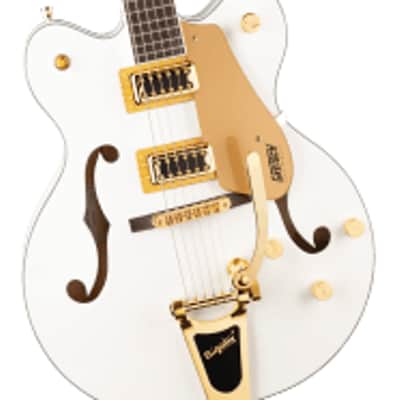Gretsch G5422TG Electromatic Classic Hollow Body Double-Cut w/ Bigsby and Gold Hardware, Laurel Fingerboard, Snowcrest White image 4