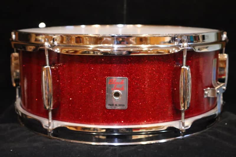 "Black Jack" MIJ Red Sparkle 6-Lug Snare image 1
