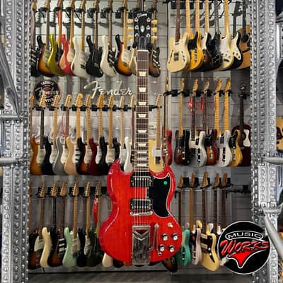 Gibson   Sg 61 Standard S ID Eway Vibrola Vintage Cherry image 2