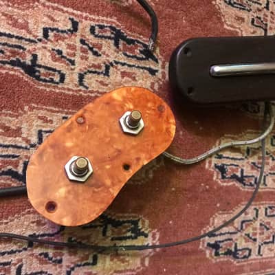 RARE Kay Jimmy Reed Thin Twin Pickup with Pots 1950's Silvertone image 5