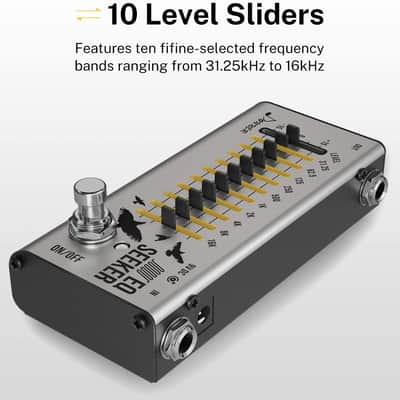 EQ Seeker Ten Band Equalization Guitar Effect Pedal True Bypass by Donner image 6