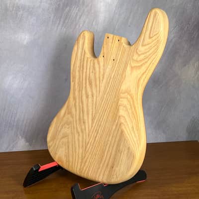 NOS High End Offset Bass Body – Highly figured Feathered Crotch American Cherry Top / Swamp Ash Back –Limited Supply R15 image 21