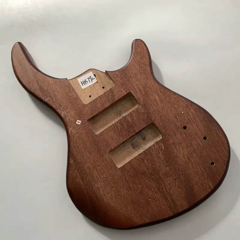 Custom Okoume Wood Bass Guitar Body DIY Project image 1