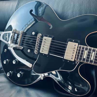 Gibson Memphis ES-335 Anchor Stud with Bigsby 2018 - Antique Ebony VOS Seymour Duncan Antiquity image 5