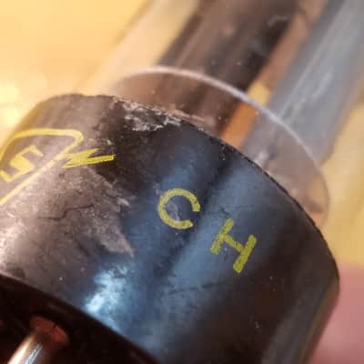 Sylvania 0% perfect Matched Pair (2) 6SN7GTB tNOS AT1000 TESTED Vacuum Tubes T9 Tall glass Chrome top angled T plate dual triode 1956-1957 image 9