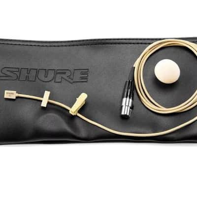 Shure WL93T Omnidirectional Electret Condenser Mini-Lavalier Microphone, Tan, 4ft image 4