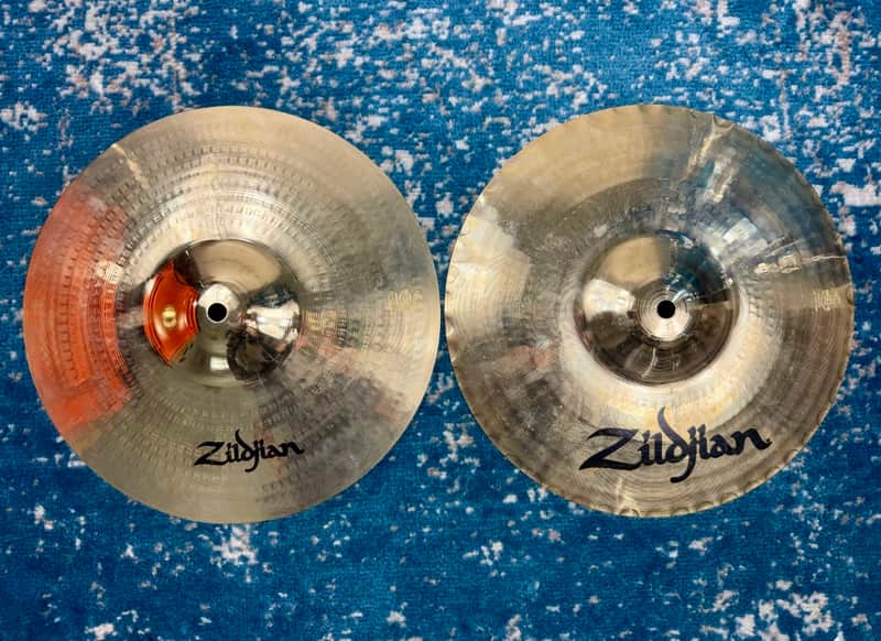 12” ONE-OFF PROTOTYPE Zildjian A CUSTOM MASTERSOUND Hihats 835g 1090g image 1
