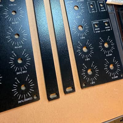 MOTM Format Rack Mount End Caps 2025 - Black Powder Coat image 3
