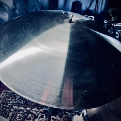 Kmicic cymbals Kmicic Deep Sweet Flat Ride 23” Bronze with 2 rivets 2024 - Satin b20 bronze image 3