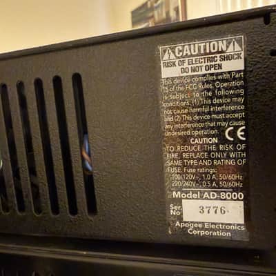 Apogee AD-8000 SE with ADAT card and 8-Channel D/A - MINT condition! image 6