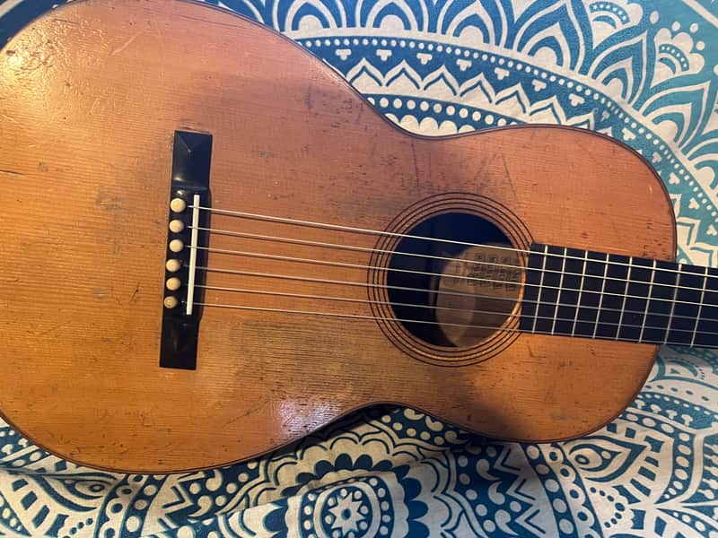 1878-84 C.F. Martin & Company 2 ½ Style 17 Acoustic Guitar with Original Coffin Case image 1