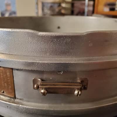 Slingerland Geisler Snare Drum 4.5x14 1920s - Cast Aluminum image 20