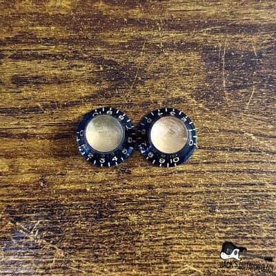 Gibson Custom Shop Reflector Knobs- 2 Tone *Relic'd* (2020s - Black/Gold) image 3