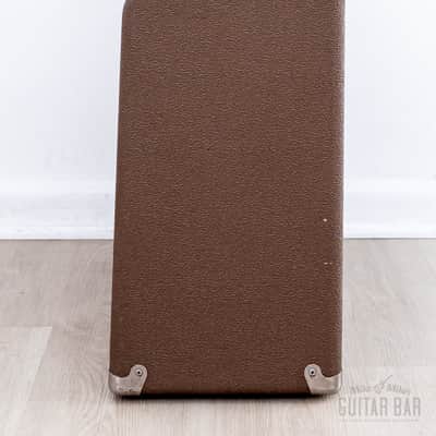 Immagine 1962 Fender Vibrasonic Brown Panel Vintage Tube Amp 1x15 JBL D130F w/ Ftsw & Victoria Cover, Rare Export Model - 6
