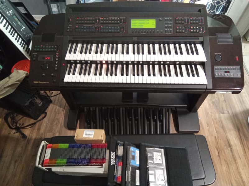 Yamaha Electone ELX-1 1994 Mahogany and Black image 1