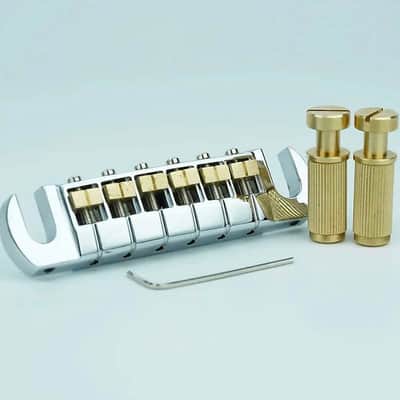 ABM 3021 Compensated Wraparound Bridge Tailpiece (Nickel, Brass