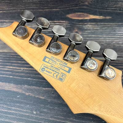 2012 Ibanez S570DXQM Wizard III Neck Bright Blue Burst image 18