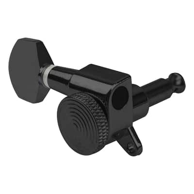 3L3R Guitar Machine Heads Locking Tuning Key Pegs Tuners Replacement Compatible with Stratocaster Telecaster Electric or Acoustic Guitars (Black) image 5