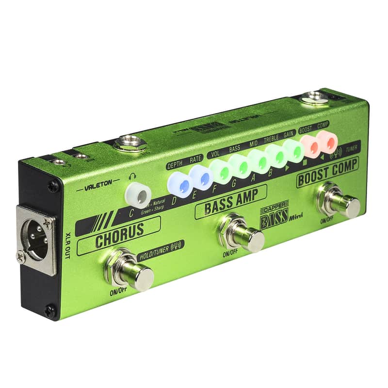 Valeton Bass Multi-Effects Pedal Stage Session Gigging Practice Analog Amp Boost Comp Chorus Dapper Bass Mini (U.S. domestic inventory For Prompt Shipment) image 1