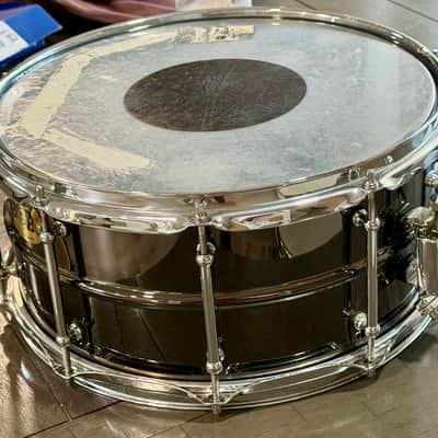 Pork Pie PP6514BB Big Black Brass 6.5x14" Snare Drum with Tube Lugs 2010s - Black Nickel Over Brass image 6