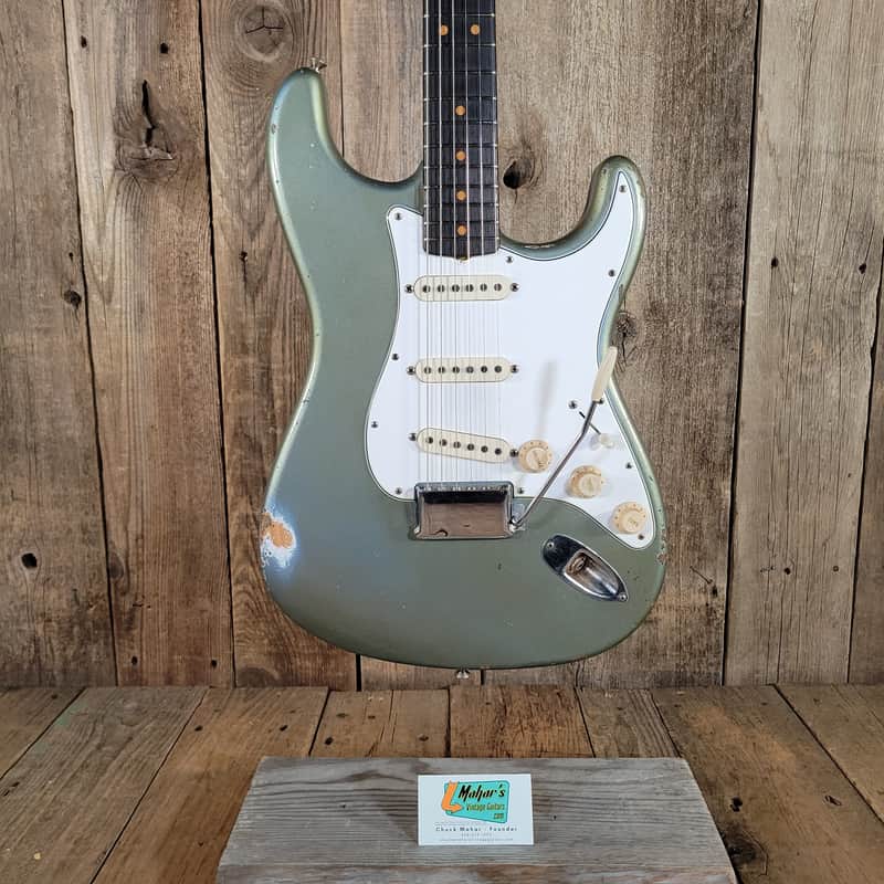 Fender 1964 Stratocaster Relic Aged 2022 Apprentice Built George Ruiz - Ice Blue Metallic