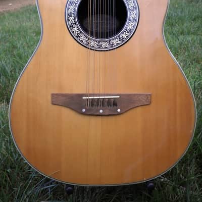 Vintage Ovation 12 String Acoustic Guitar Model No. 1115-4 U.S.A. 129624 w/ case image 3