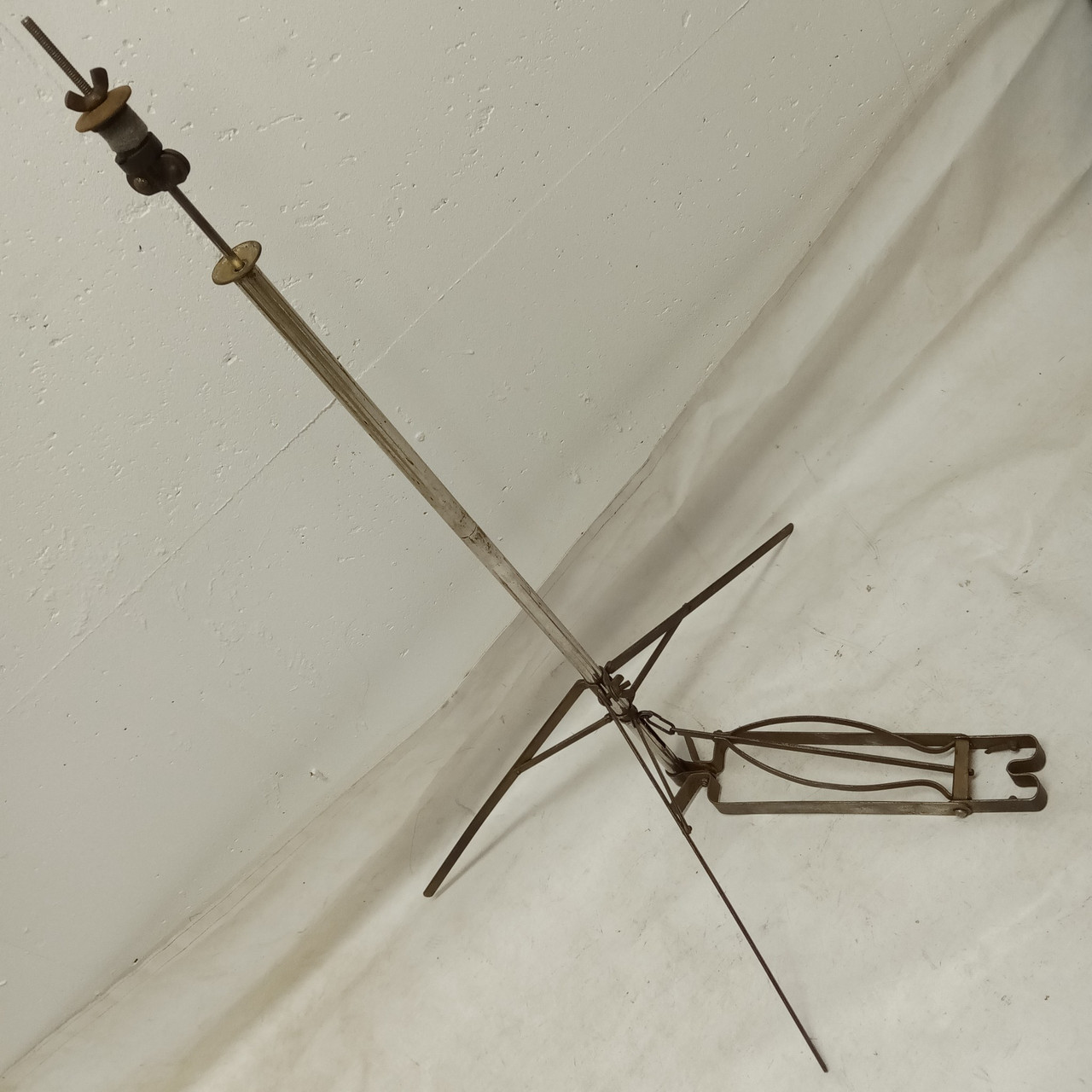 Leedy Sock Hi-Hat Stand High-Boy#7563 Tall Lowboy Vintage Leedy 20s Indianapolis — main photograph