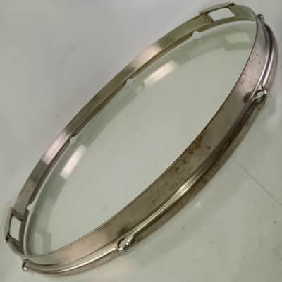Slingerland16"Stick-Chopper Radio King Resonant Snare Drum Nickel-BRASS Rim/Hoop image 4