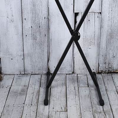 On Stage KS7190 Classic Single X Metal Keyboard Stand Adjustable Height & Width image 1