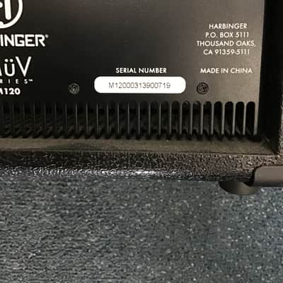 Harbinger M120 PA 4 CHANNEL LATE 2000’s - BLACK image 7
