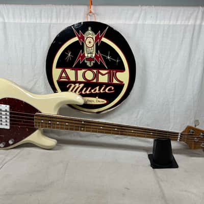 Ernie Ball Music Man 30th Anniversary Stingray sting ray 5 H Bass with Case 2018 - Translucent Buttercream / Roasted maple neck / maple fingerboard image 2