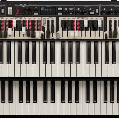 Nord Organ 3 120-Key Stage Organ Keyboard, Red image 1