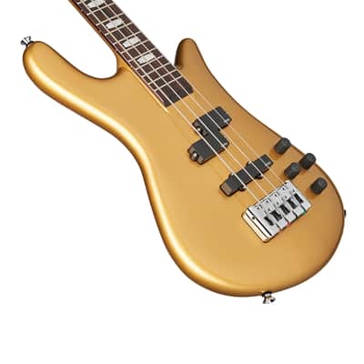 Spector Euro 4 Classic Bass Guitar - Metallic Gold image 12