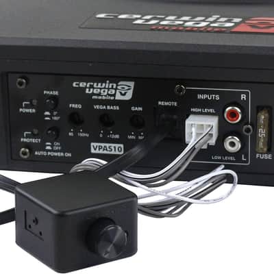 Cerwin Vega Mobile VPAS10 10" Under Seat Powered Car Subwoofer & 4 Gauge AMP Kit image 4