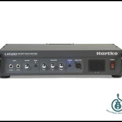 Hartke LH500 Bass Amplifier Tube (12AX7) Preamp, Bass + Treble Shelving w/ peak Mid-Range 500 watt Bass Head HALH500 image 1