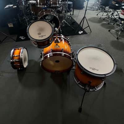 ~WOW!~ Odery Custom Drums Araucaria 3-Piece 10/13/18" Drum Kit Set in Sunset Burst w/ Matching 13" Snare Drum, Solid Aluminum Hoops & Deluxe Cases image 8