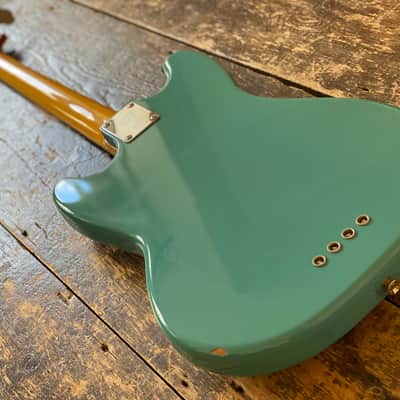 Fender Japan Rare 2002 Mustang Bass CIJ California Blue Finish image 6