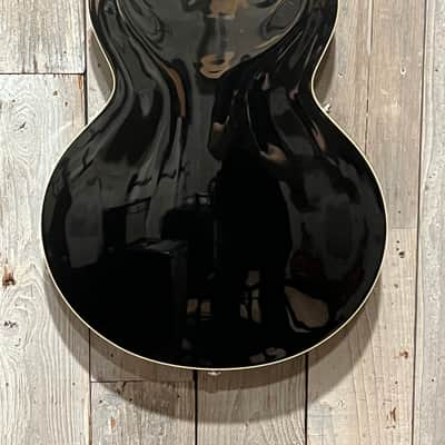 Sweet Lefty! 2021 Gibson ES-335 Dot Semi-Hollow Electric Guitar Custom Black Ebony w/ Racing Stripes + OHSC image 8
