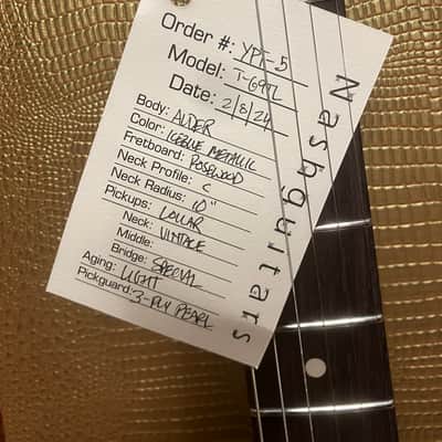 Nash T-69TL Thinline Tele Ice Blue Light Aging Lollar Pickups with Case image 5