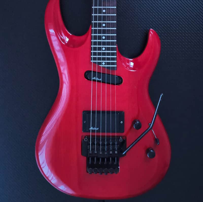 Aria Pro II AQ-65 Aquanote - Arch Top - See-Thru-Red - 1989 JAPAN VINTAGE image 1
