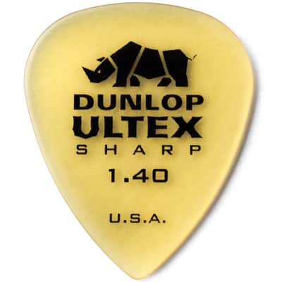 Dunlop 433R140 Ultex Sharp 1.40mm Guitar Picks (72-Pack)