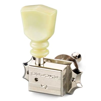 Schaller Original G-Series Keystone DR Vintage Tuners for Gibson 3x3 - NICKEL image 1