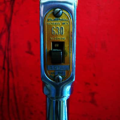 Vintage 1950's Electro-Voice 630 Omnidirectional Dynamic Microphone Hi Z harp mic w cable and RARE baffle 605 636 664 image 7
